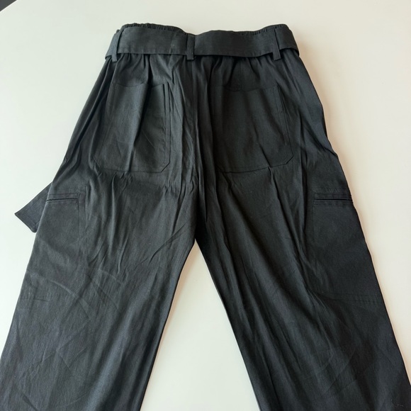 Vince Black Cargo Pants with Belt Size Medium - Picture 9 of 10